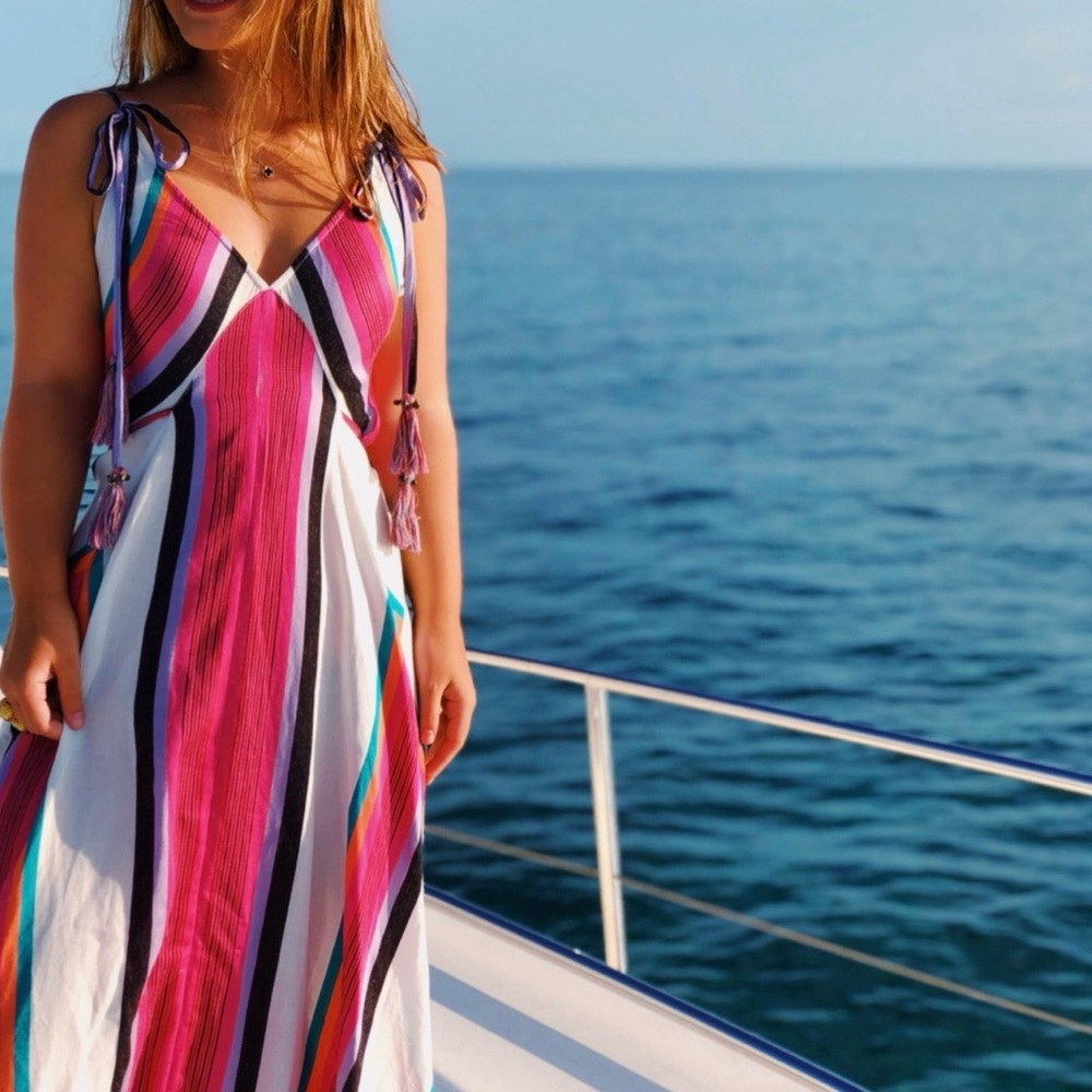 NWT Free People Neon Lights Maxi Dress Sz XS